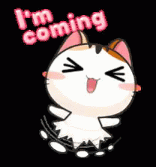 Cute Cat Im Coming Gojill The Meow GIF
