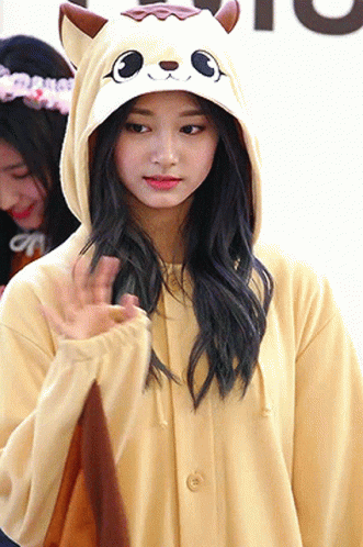 Cute Cat Onesie Twice Tzuyu GIF