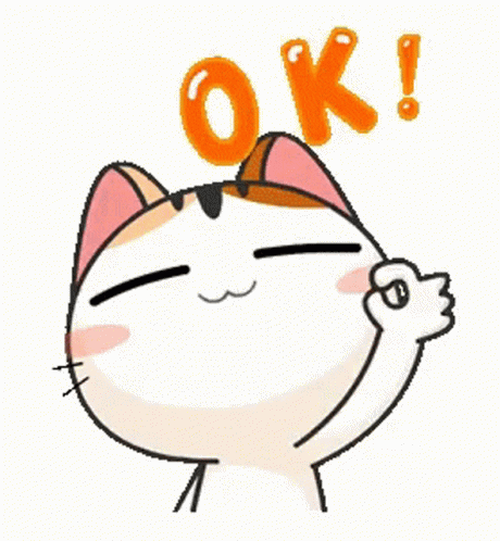 Cute Cat Signals Will Do Okay GIF