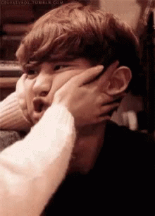 Cute Chanyeol Face Pulls GIF