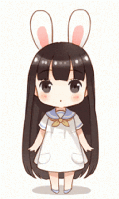 Cute Chibe Anime Bow Thank You GIF
