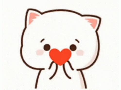 Cute Chibi Animals Flying Kiss GIF