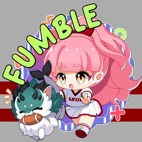 Cute Chibi Girl Fumble GIF