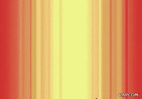 Cute Chibi Street Fighter Characters Line Up GIF