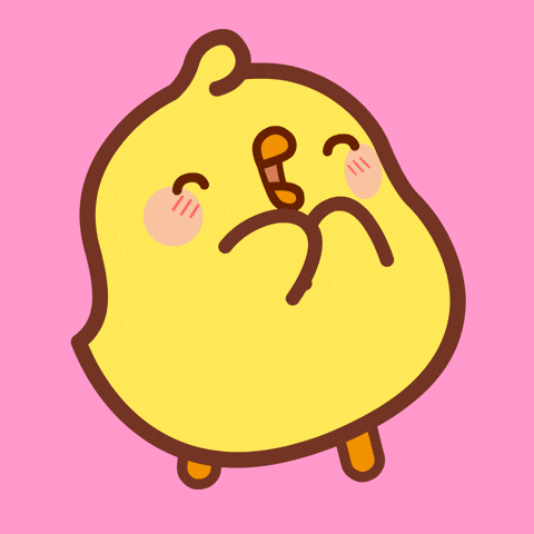 Cute Chick Claps GIF
