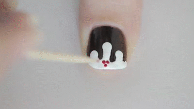 Cute Christmas Nail Polish Style GIF