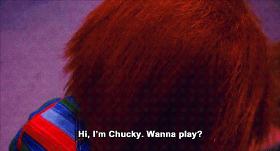 Cute Chucky Wanna Play GIF