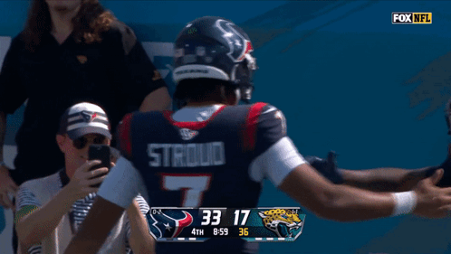 Cute Cj Stroud Tank Hand Shake Hug GIF