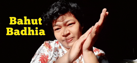 Cute Claps Bahut Badhia GIF