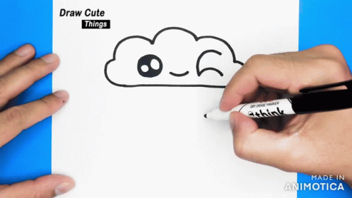 Cute Clouds Sketch Tuesday GIF