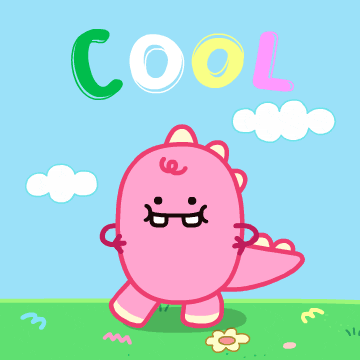 Cute Cool Dinosaur Sally GIF