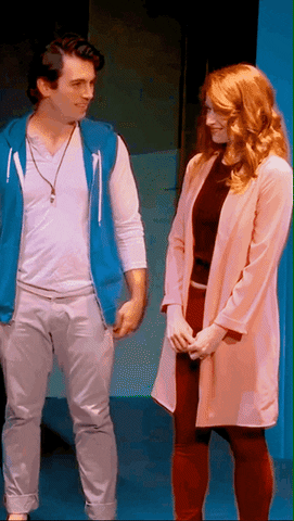 Cute Couple Awww Shucks GIF