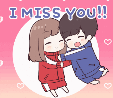 Cute Couple No I Miss You More GIF