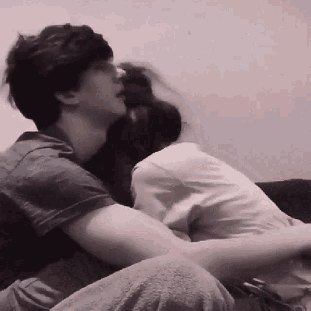 Cute Couples Comforting GIF
