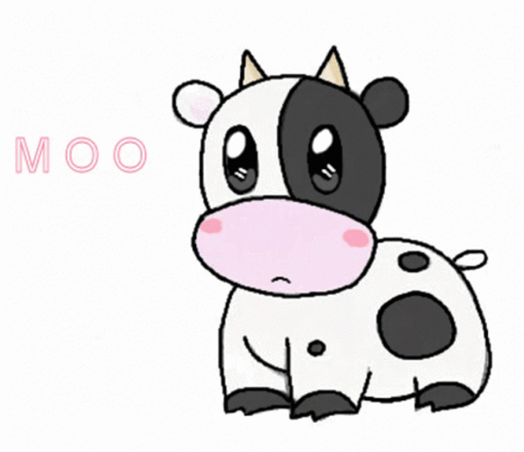Cute Cow Chibi GIF