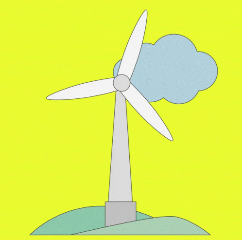 Cute Creative Windmill GIF