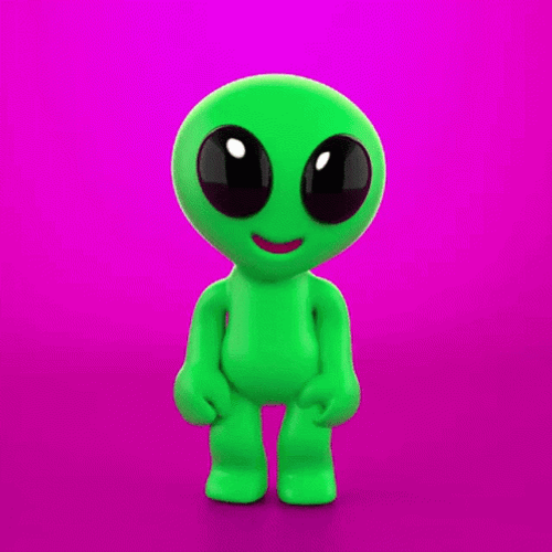 Cute Dancing Alien GIF