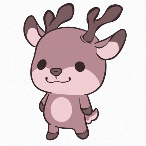 Cute Dancing Chibi Deer GIF