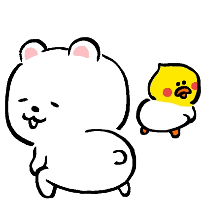 Cute Dancing Dog And Chick GIF