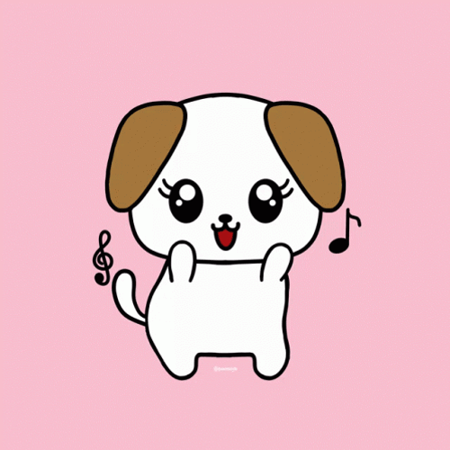 Cute Dancing Dog Singing GIF