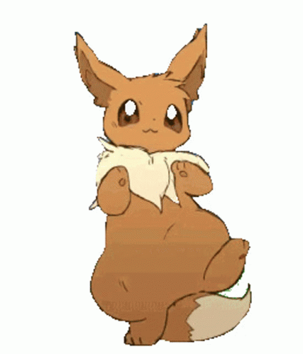 Cute Dancing Eevee Pokemon GIF
