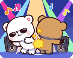 Cute Dancing Milk And Mocha Dancefloor GIF