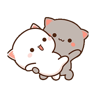 Cute Dancing Peach And Goma GIF