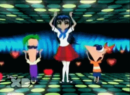 Cute Dancing Phineas And Ferb The Movie GIF