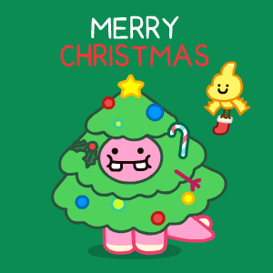 Cute Dinosaur Sally Elly Christmas GIF