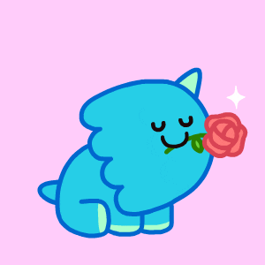 Cute Dinosaur Tibo Dinosally Rose GIF