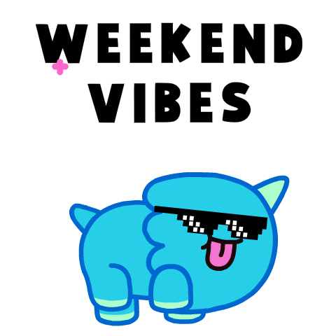 Cute Dinosaur Tibo Weekend Vibes GIF