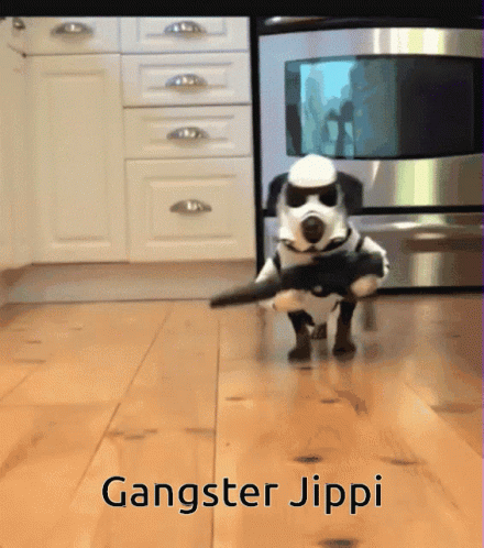 Cute Dog Gangster GIF