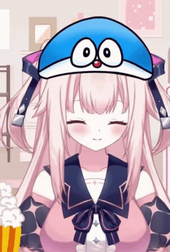 Cute Doraemon Cap Iku Hoshifuri GIF