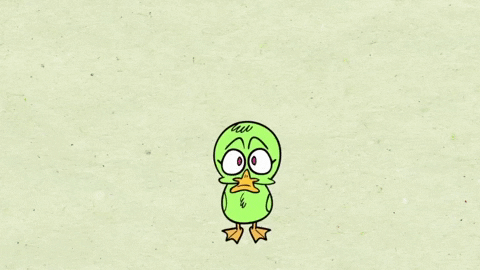 Cute Duck Scary Transformation GIF