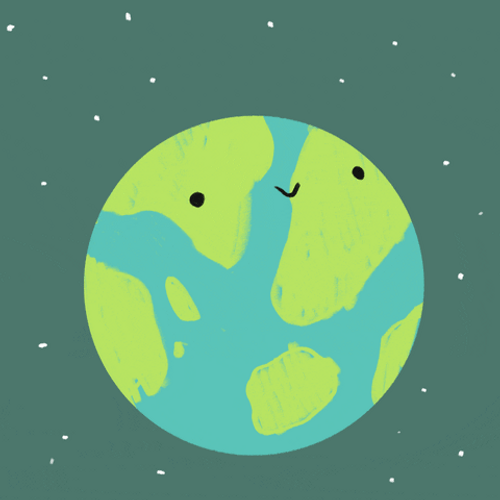 Cute Earth Day With Blooming Flowers GIF