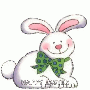 Cute Easter Bunny Greeting GIF