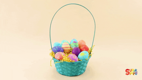 Cute Easter Egg Basket GIF