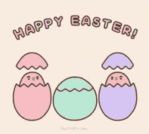 Cute Easter Eggs Dancing GIF