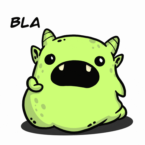 Cute Eating Monster Inside House GIF