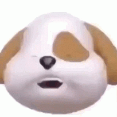 Cute Emoji Dog Barking GIF