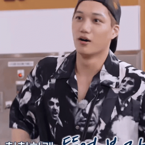 Cute Exo Kai Suspense Playing GIF