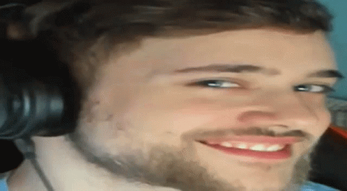 Cute Face Laughing About Siren Head GIF