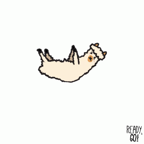 Cute Falling Alpaca GIF