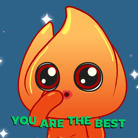 Cute Flame Winking Youre Simply The Best GIF