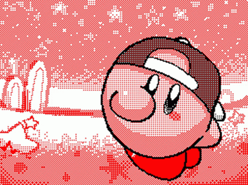 Cute Flipping Kirby Dancing GIF