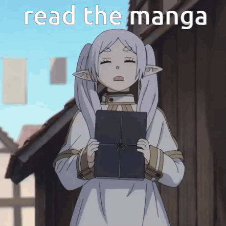 Cute Frieren Read The Manga Meme GIF