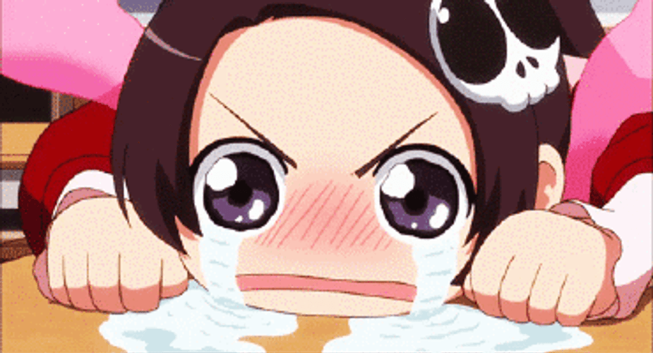 Cute Frustrated Girl Anime Cry GIF