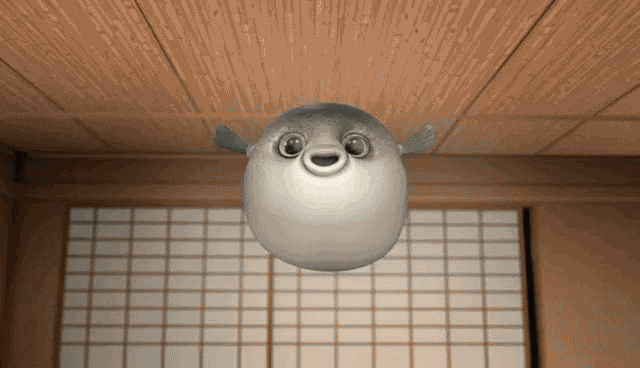 Cute Fugu Fish Meme GIF