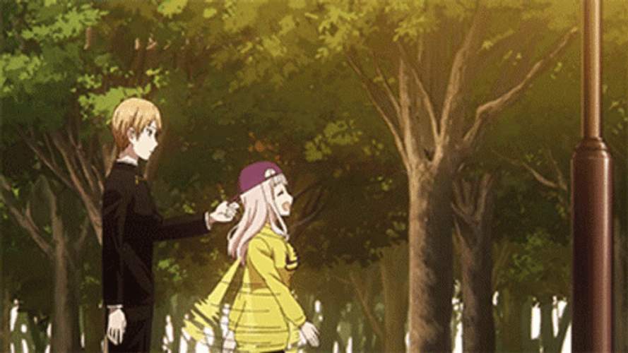 Cute Fujiwara Running Away GIF