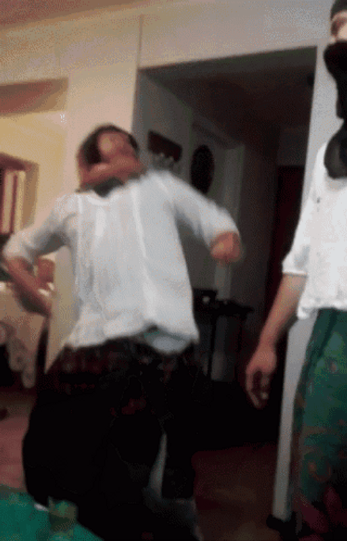 Cute Funny Brothers Dancing Party Hard GIF